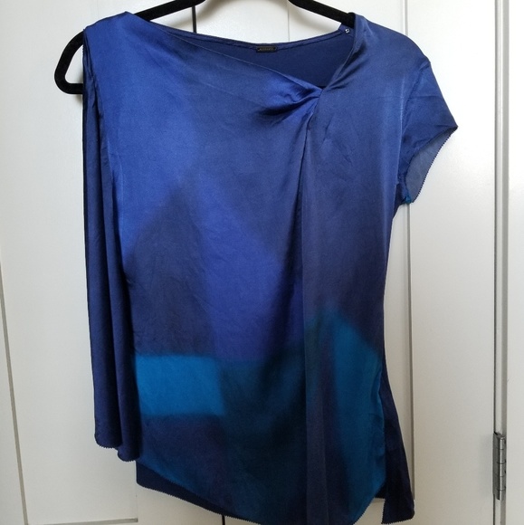 Silk Blue and Purple Top - Picture 1 of 2
